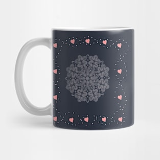 Heart Framed Lace Mug